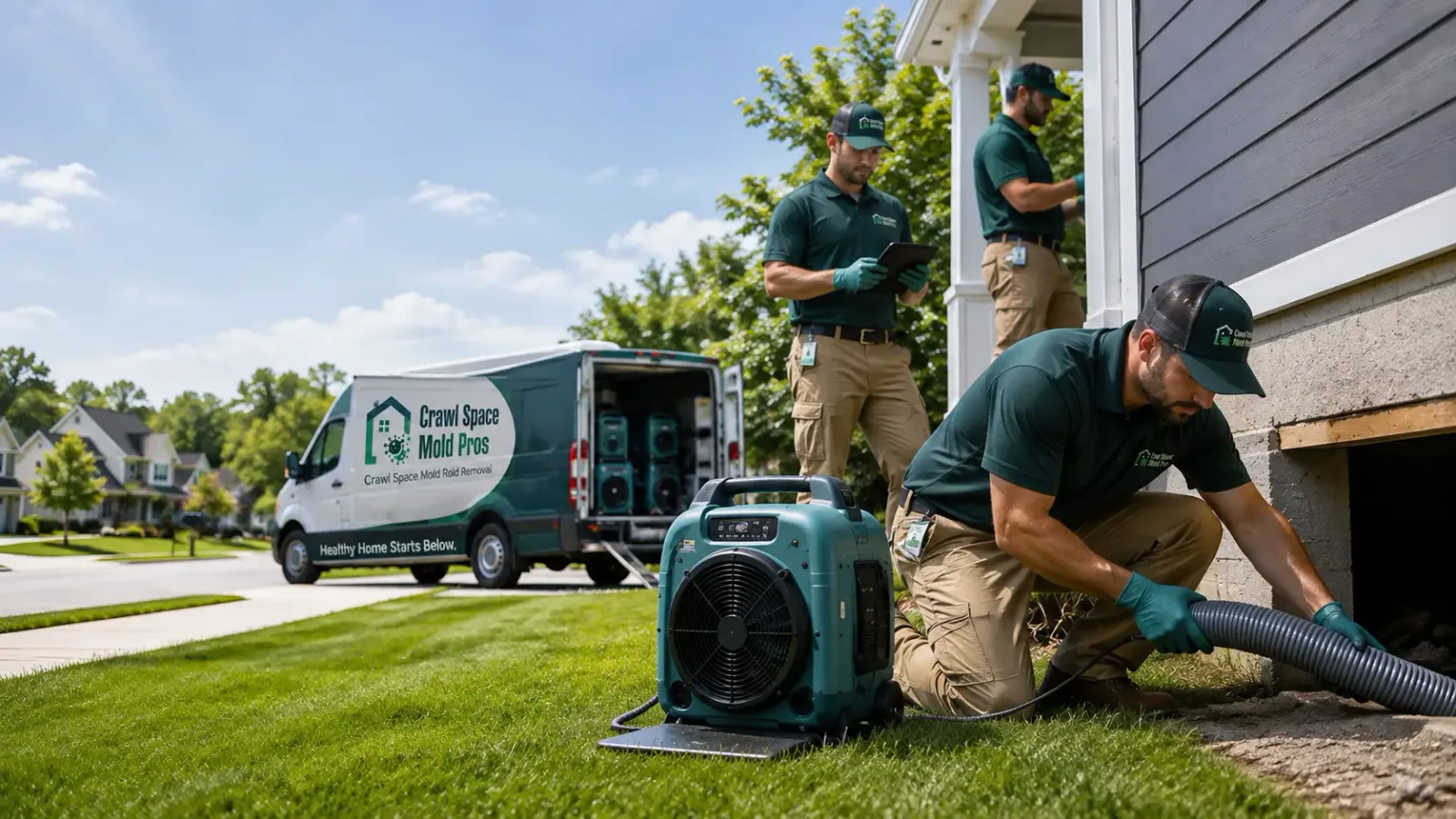 Crawl Space Mold Removal in Pittsville, WI